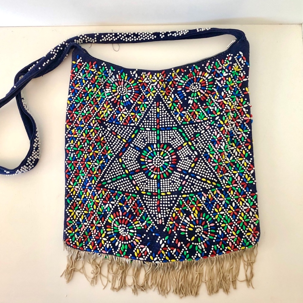 Vintage Colorful beaded purse